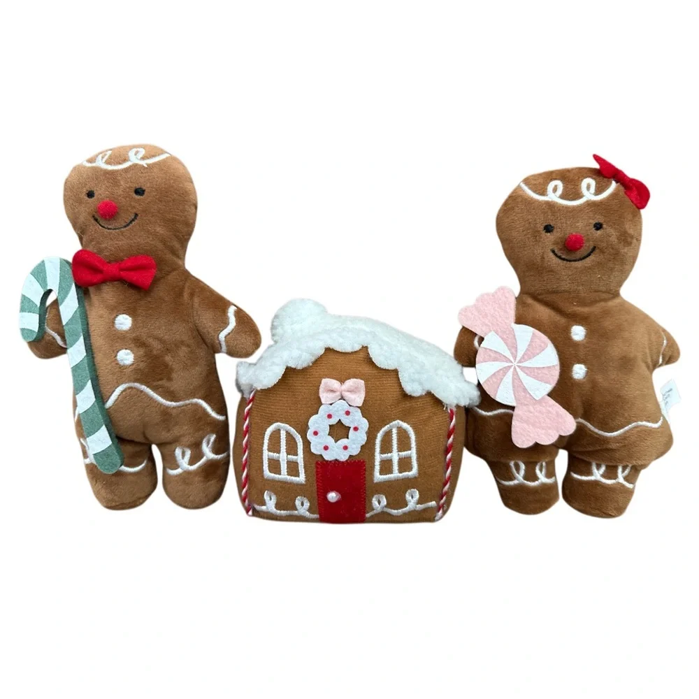 Target Bullseye Playground Gingerbread Plush Trio - Brown and Red